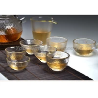 1 pc cup japanese transparent tea cup phnom penh small cup tea tasting cup glass tea set heat resistant tea cup