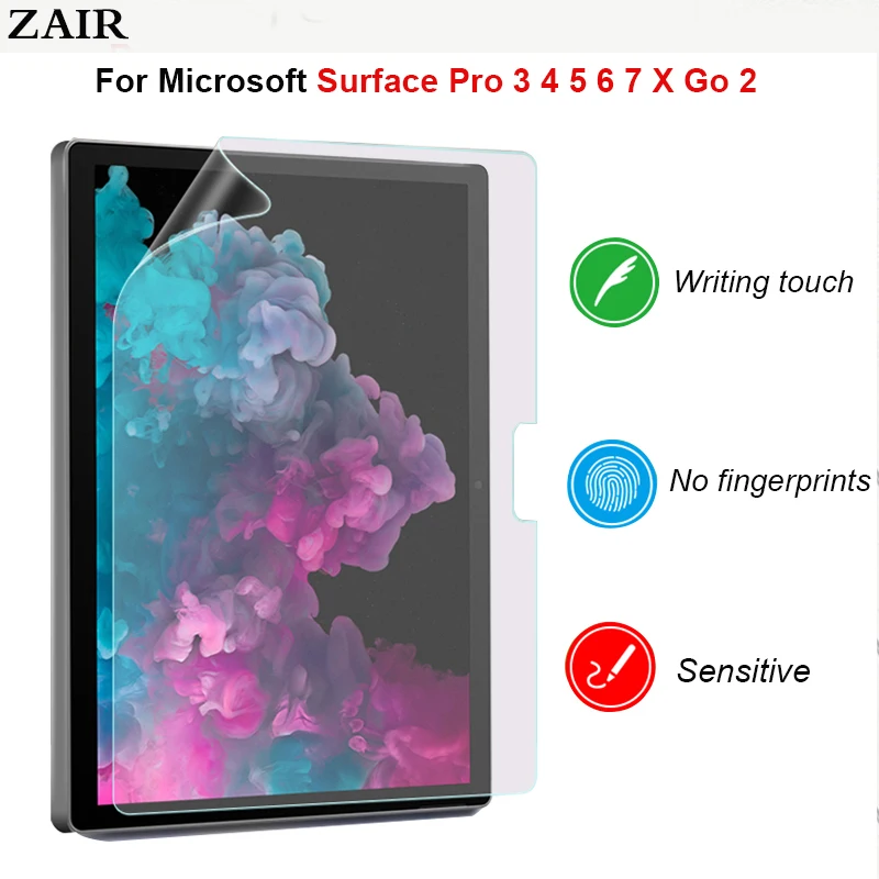 

Paper Touch Screen Protector For Microsoft Surface Pro 3 4 5 6 4 X Go 2 Anti Reflection Matte PET Film For Surface 3 10.8 inch
