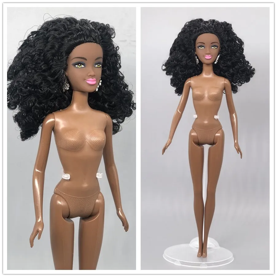 not original doll Голова+ тело/Оригинальная кукла Обнаженная/нормальная кожа и Коричневая кожа африканские куклы/DIY для 1/6 куклы/игрушки для детей/Детские куклы - Цвет: not original doll