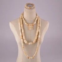 fashion white natural coral bead necklace jewelry african wedding jewelry nigerian bride wedding jewelry set au 247
