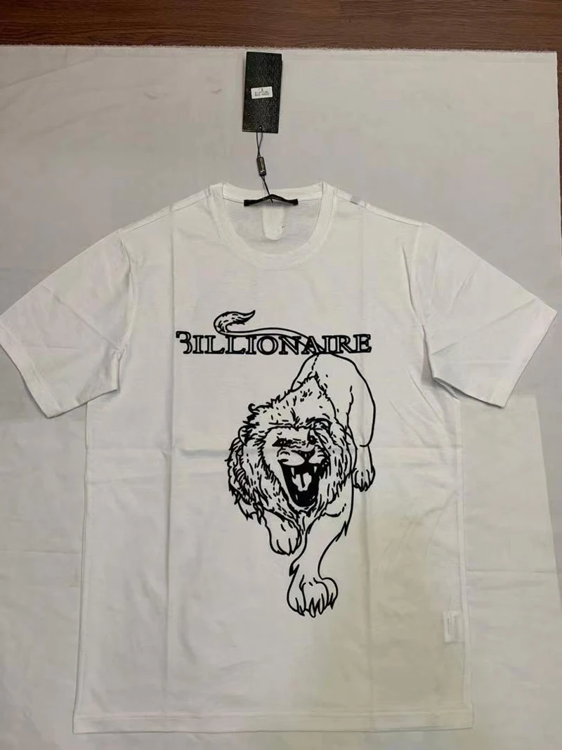 

BILLIONAIRE T shirt men cotton fabric 2021 O-neck fashion comfort textile printing Short sleeve gentleman free shipping