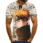 Новинка 2021, Мужская футболка в стиле аниме Харадзюку, мужские топы на тему аниме, футболки в стиле аниме 3, летняя модная одежда для мальчиков, уличная одежда большого размера