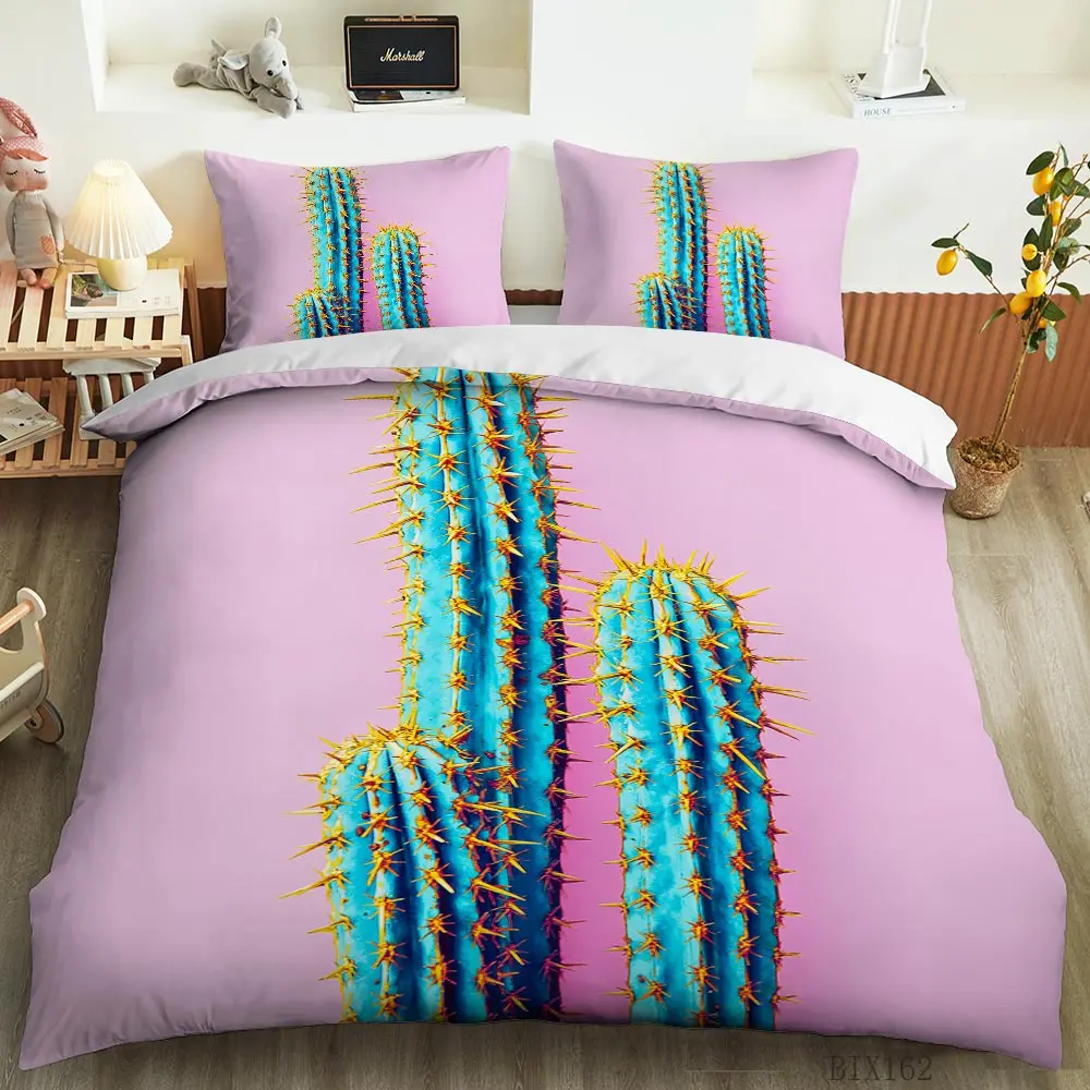 

cactus duvet cover comforter set bed cover set full size single /twin/queen/king luxury bedding set