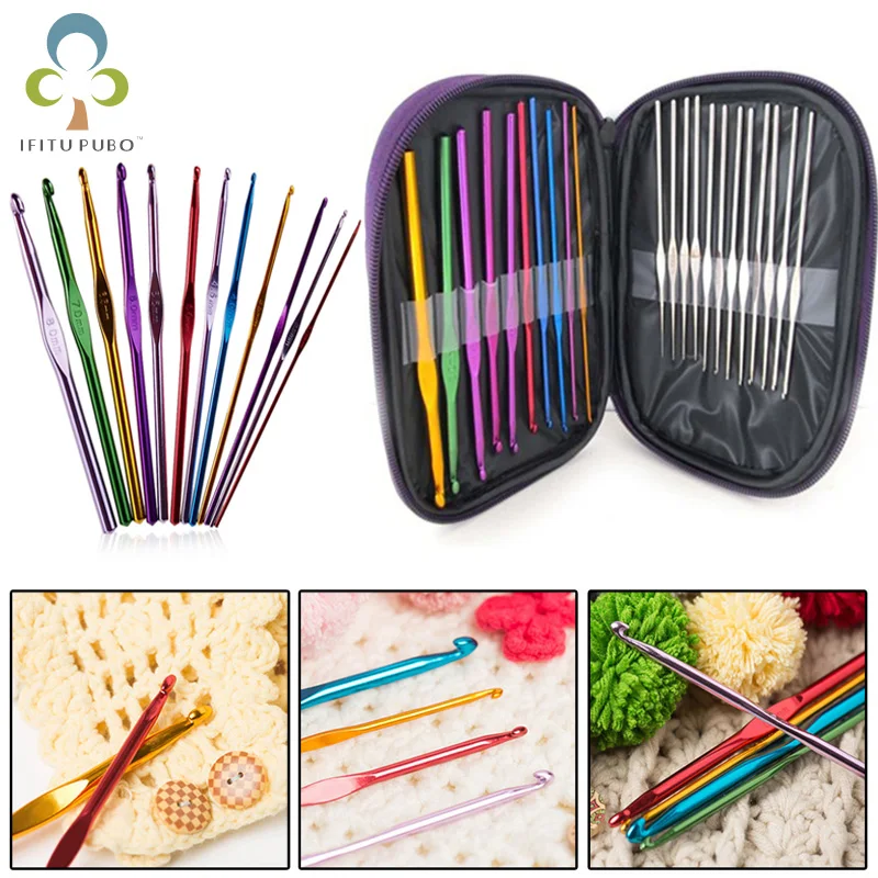 12/22 шт. многоцветные инструменты для шитья крючок набор шаблонов вязания крючком