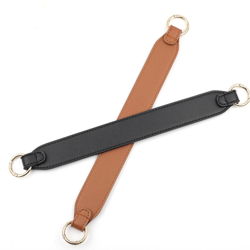 

K5DA PU Leather Strap Detachable Spring Clasp Replacement for Handmade Beach Bag Bucket Handbags Top Handle Bags
