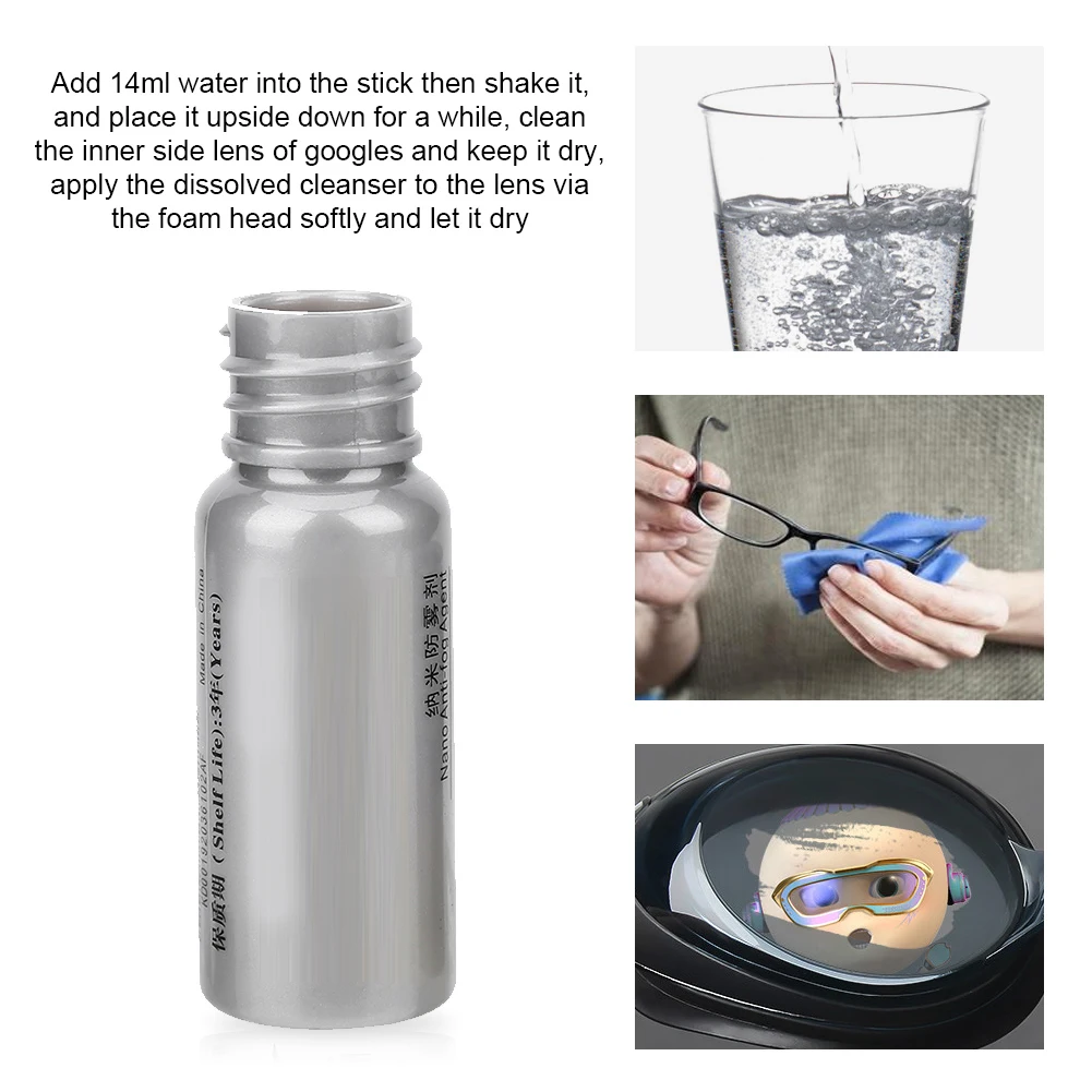 Твердотельная противотуманная салфетка для очистки легкая с мини-очками