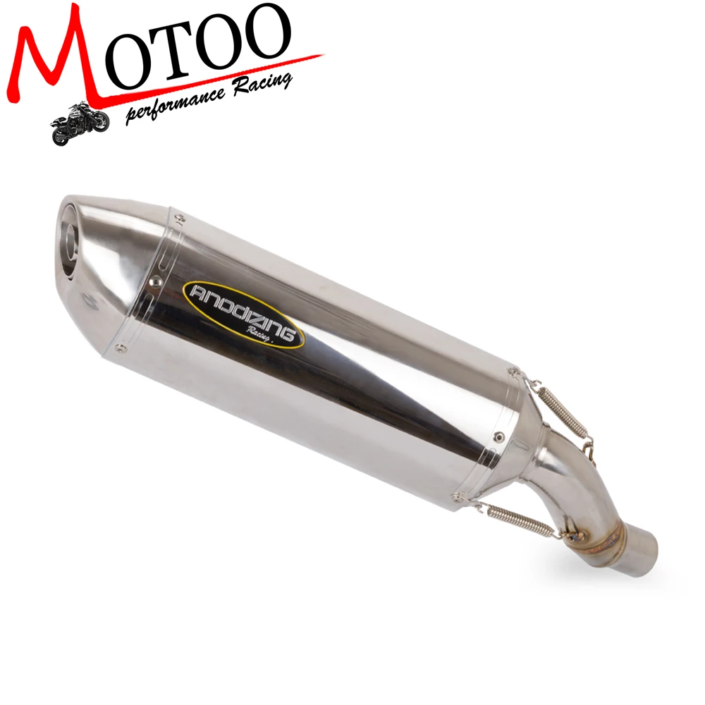 Подходит для Kawasaki ninja300 ninja 300 2013 2015 средняя труба с выхлопным Motoo выхлопная система
