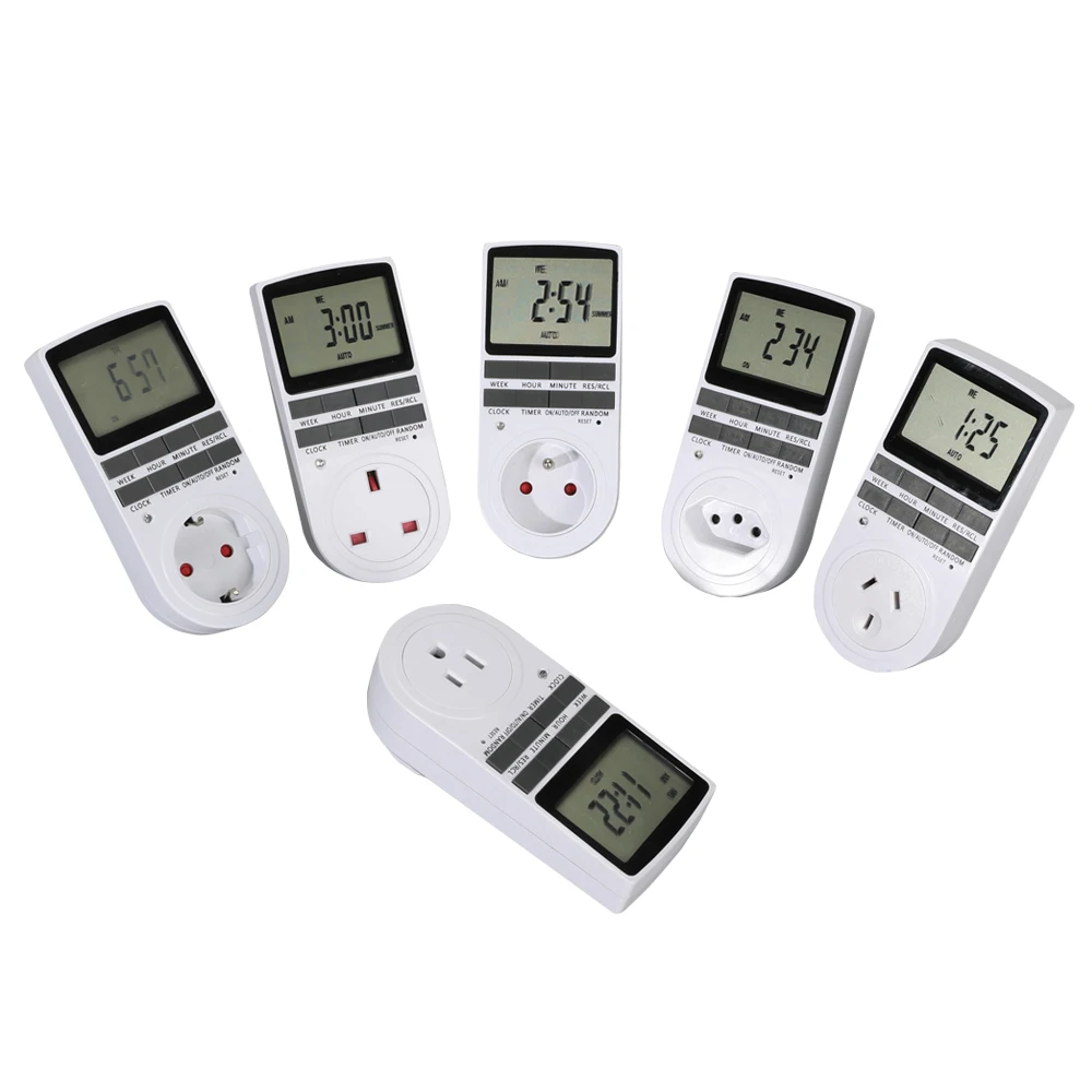 

2019 most ideal plug socket timer CE approval timer digital timer plug 240V /10A 230V /13A 220/16A 120V/15A EU UK AU US FR