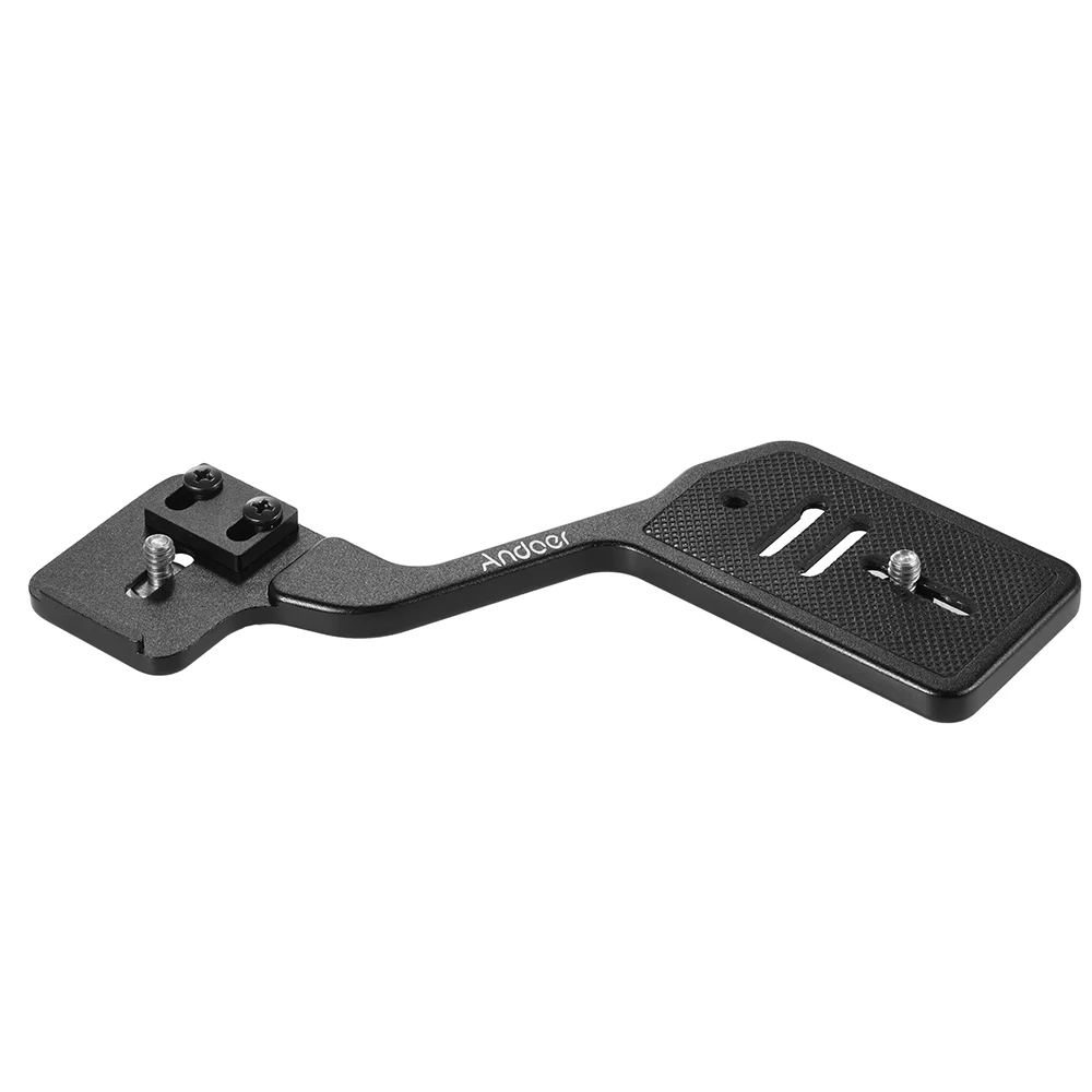 

Andoer Universal Aluminum Bracket Mount Holder for Canon Nikon Sony DSLR Camera for Camera Speedlite Flash Light with 1/4" Screw