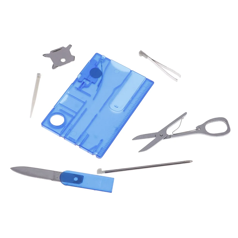 Handy Multifunctional Survival Camping Tool Card LED Light Magnifier Mini Outdoor Tools | Спорт и развлечения