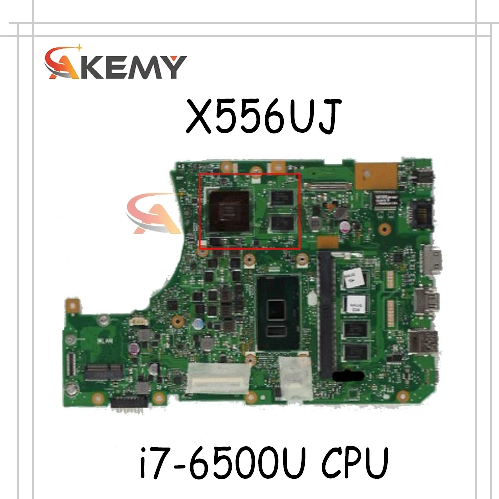 

Материнская плата X556UJ MB для ноутбука ASUS X556UJ X556UB, материнская плата 60NB09R0-MB1603 940M GPU Rev 3,1 SR2EZ i7-6500U CPU