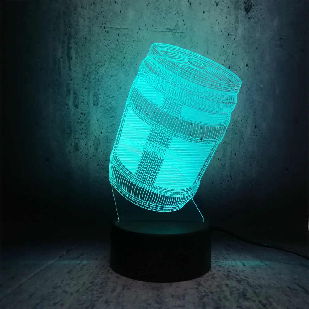 3D светодиодный ночсветильник блеск игра Королевская битва кувшин для игр PUBG TPS