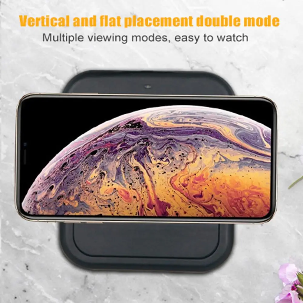 QI Standard Wireless Charger Dual Intelligent Charging Dock Station Fast Foldable Adapter For Iphone11 Pro Max | Мобильные телефоны