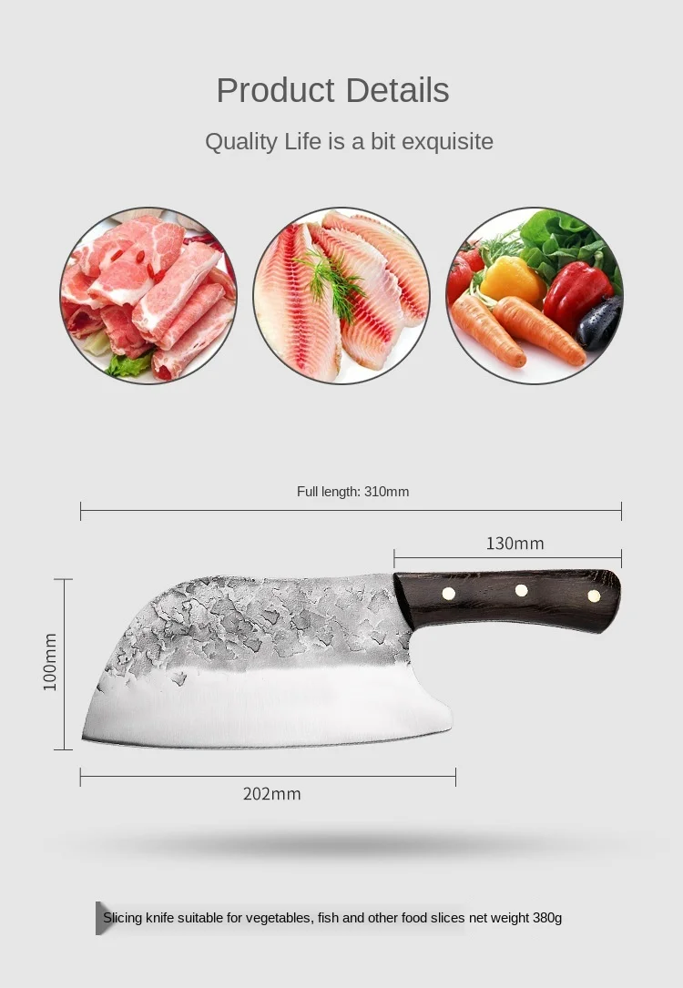 

Stainless Steel Slicer Hand-Forged Dedicated for Chefs Kitchen Knife Kitchen Knife