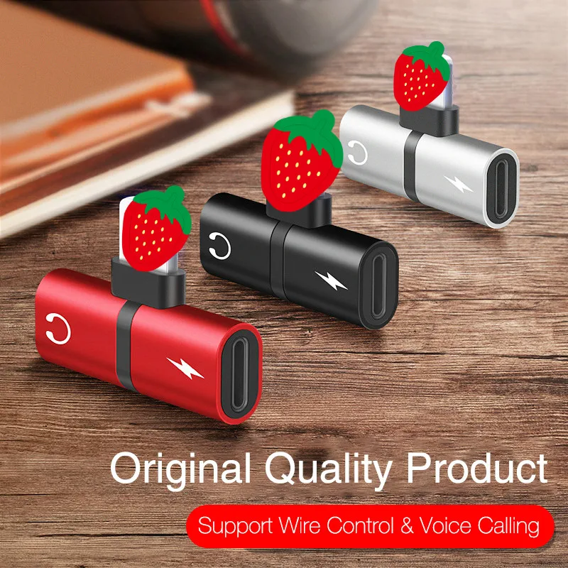 Адаптер для наушников Два в одном 3 5 мм подходит iphone XS 11 pro MAX XR 7x8 Plus|Переходники и