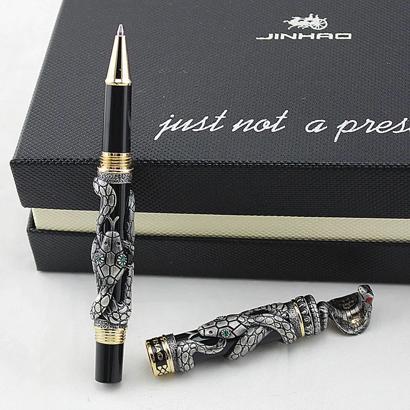 Высококачественная Роскошная Шариковая ручка JINHAO в виде змеи металлическая
