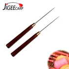 Крючок для рыбалки JIGEECARP, инструменты для сверления, деревянная ручка, плавающий клей для вязания нахлыстом, приспособление для чистки глаз