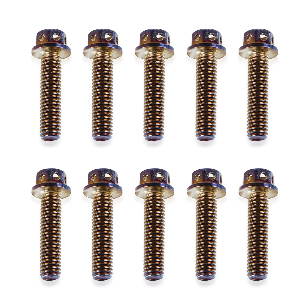 Универсальные мотоциклы 10 шт. M6 * 15 25 30 35 40 винт двигателя для Kawasaki KLF KLR KZ 250 185 220 300 400