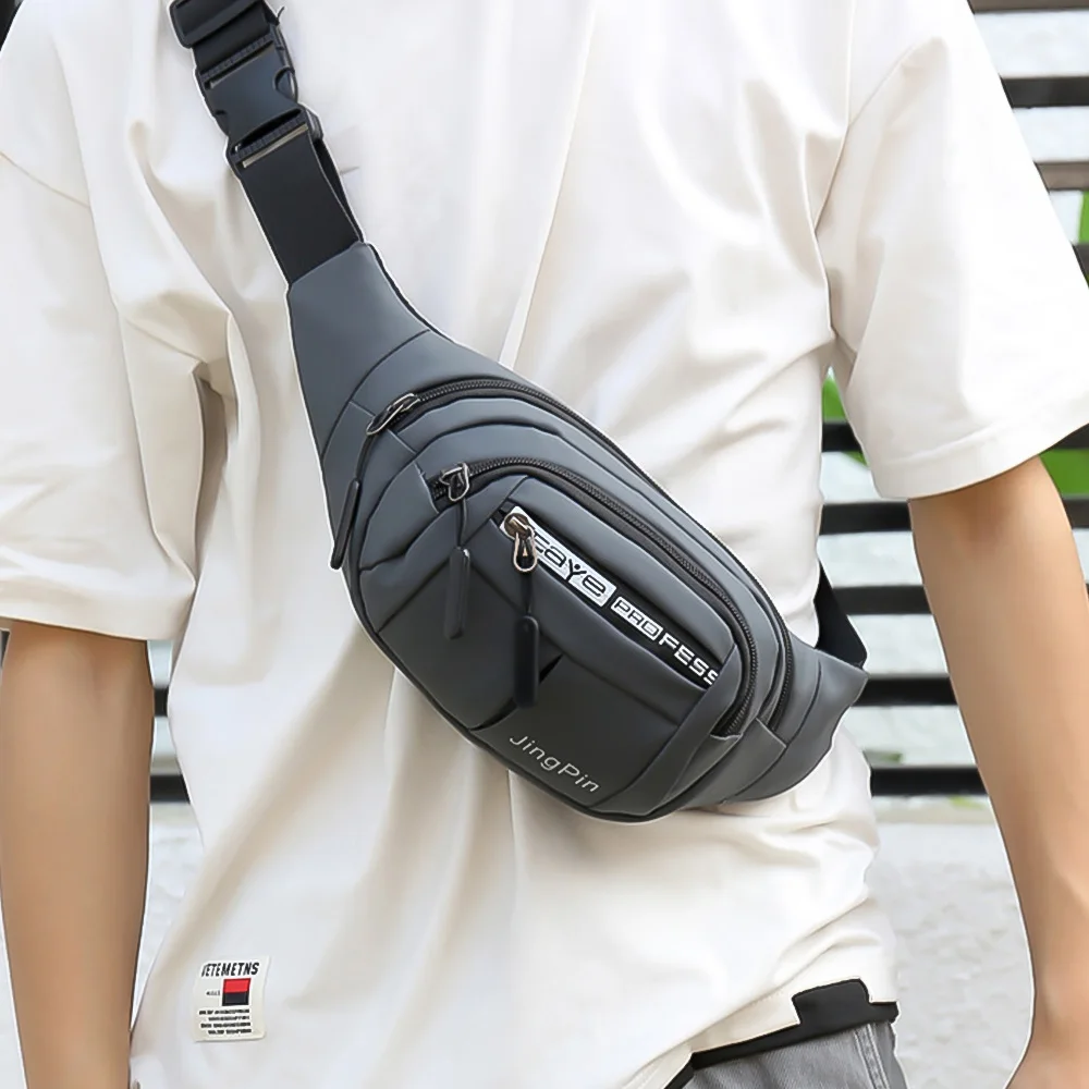 

Outdoor Waist Bag Waterproof Waist Bum Bag Running Jogging Belt Pouch Zipper Fanny Pack Mobile Phone Bag Oxford Cloth Chest Bag
