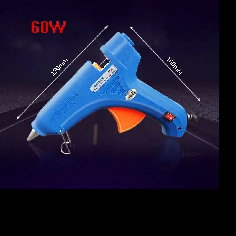 

High Temp Heater Melt Hot Glue Gun 60W Repair Tool Heat Mini Gun EU Use 11mm Glue Sticks