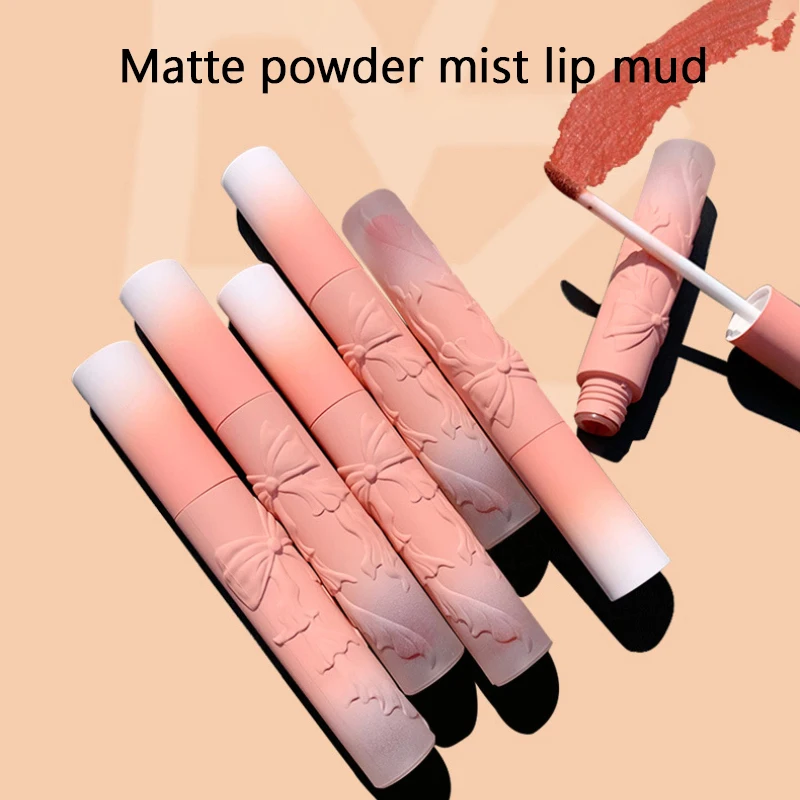 

Моделирующая матовая губная помада, 6 цветов, стойкие цвета, грязь для губ, не прилипает к чашке, помада для женщин, косметика для губ TSLM1, нови...