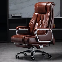 fashion minimalist modern boss office rolling chair leather executive reclining computer home swivel business massage seat