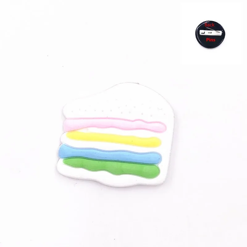 1 шт. мультяшная брошь с иконкой детский нагрудник для девочек милый десертный