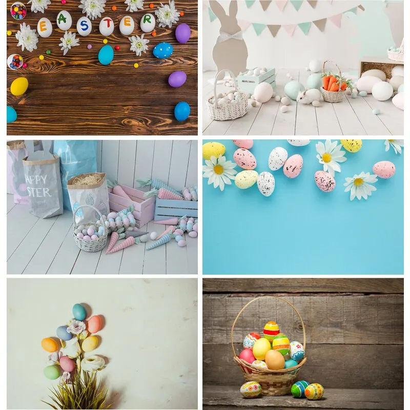 

SHUOZHIKE Easter Eggs Rabbit Photography Backdrops Photo Studio Props Child Baby Portrait Photo Backdrops 21128 FHJ-02