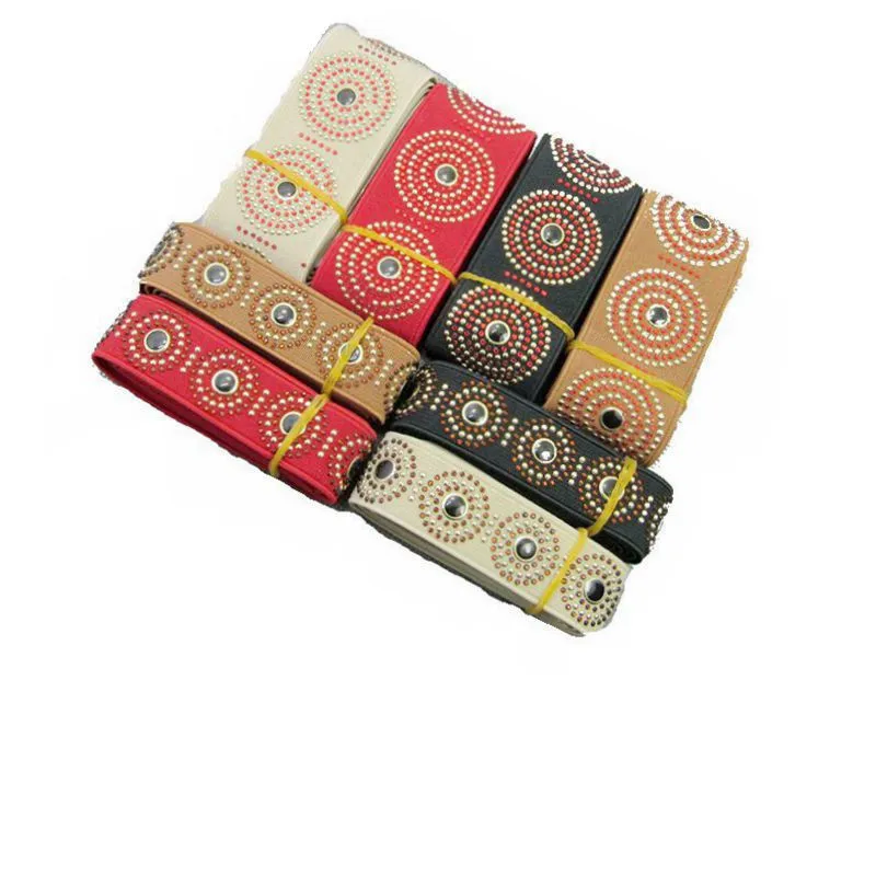 

Круглые Горячие сверлильные плоские эластичные ленты 4 см 2,5 см нейлоновая тесьма в полоску резинка на талии DIY Пояс сумка юбка брюки украшен...