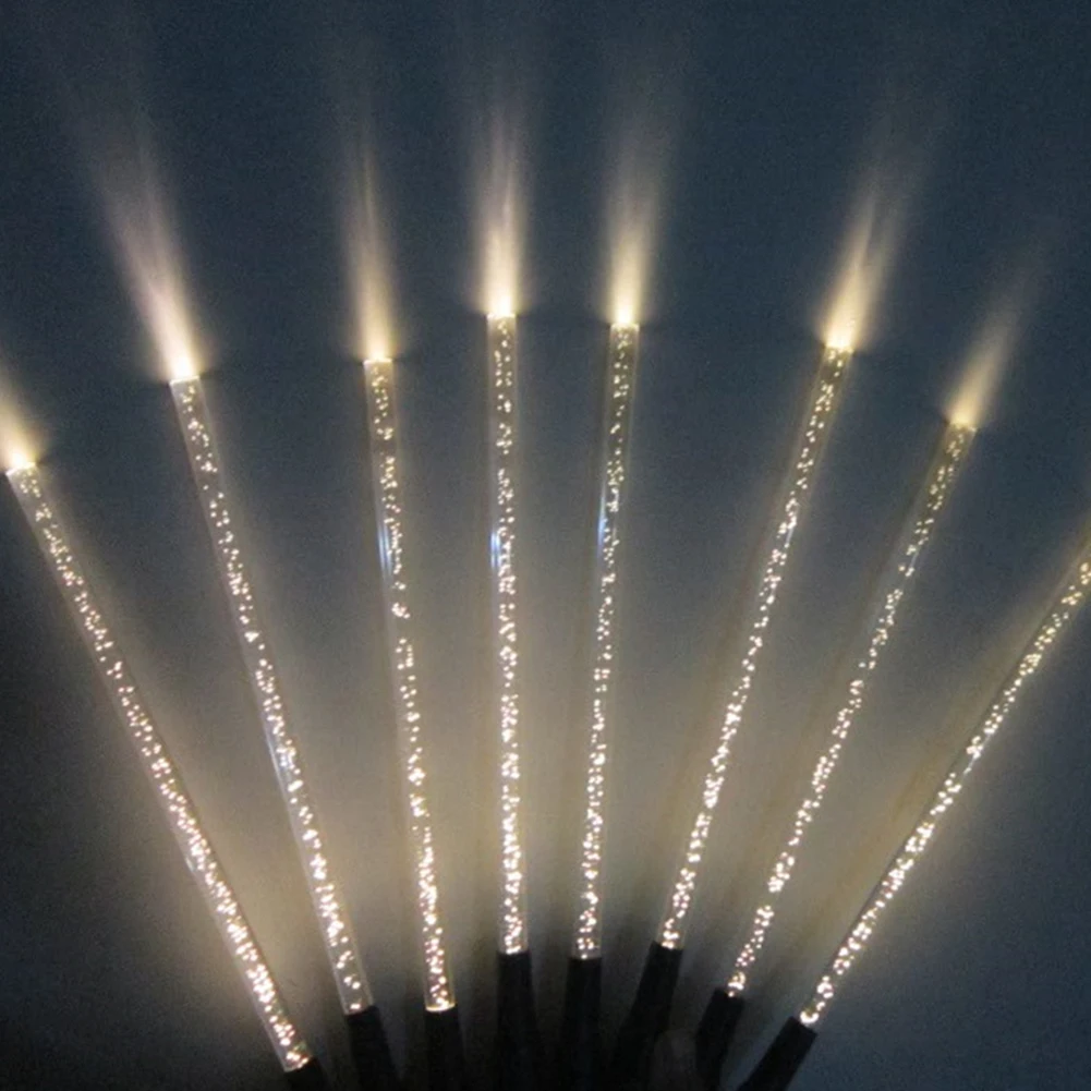 8 шт./компл. Солнечный Мощность трубки светильник s лампы акриловые пузырь путь