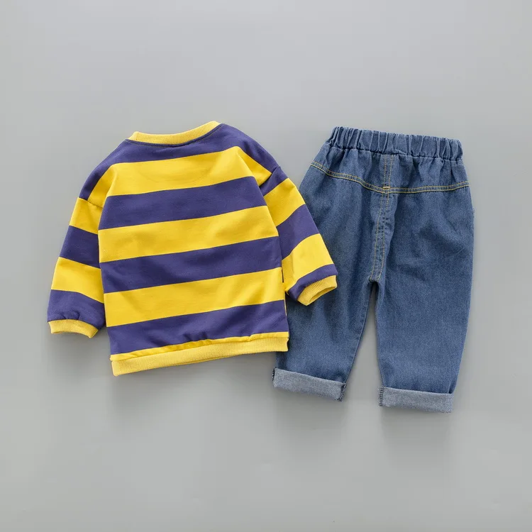 2 шт./компл. Детские хлопковые футболки с принтом медведя | Детская одежда и обувь