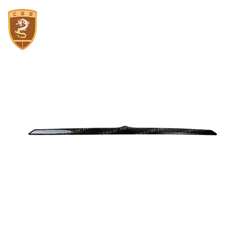 

Real Carbon Fiber Tail Cover Decorative Strip Trim for Maserati GT GTS GC Dry Carbon Trunk Boot Lid Cover Trim Auto Accessories