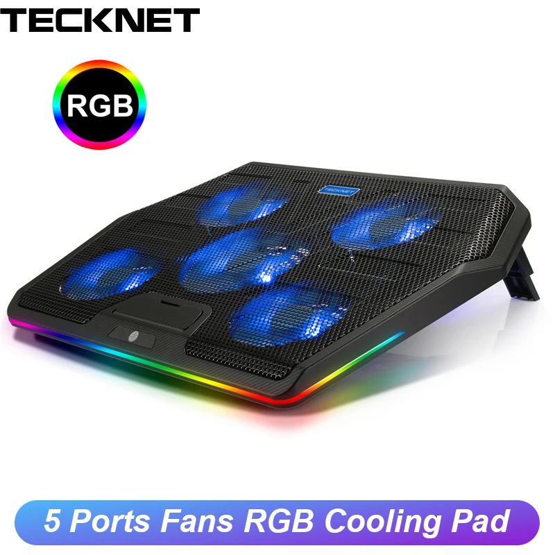Охлаждающая подставка TeckNet для ноутбука с 2 USB портами и 5