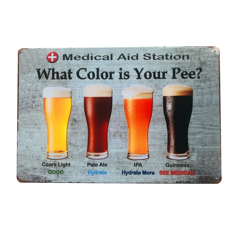 

Beer Bar Rules Metal Tin Signs Drink Rum Wine Vintage Poster Pub Home Bar Decor Wall Art Poster