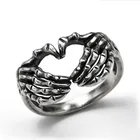 Женское и мужское кольцо с серебряным покрытием