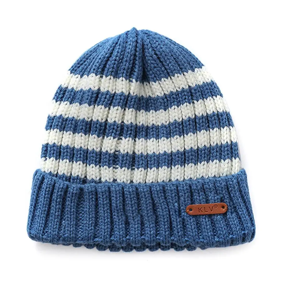 

Autumn Winter Unisex Knitted Beanie Hat Children Boy Girls Mix Color Bonnet Cap Meticulous Weaving Good Warmth Retention