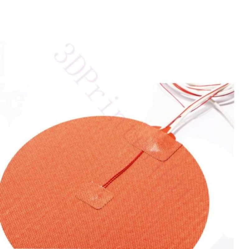 Круглый Силиконовый нагреватель диаметром 200 мм для нагревателя Delta 3D принтера