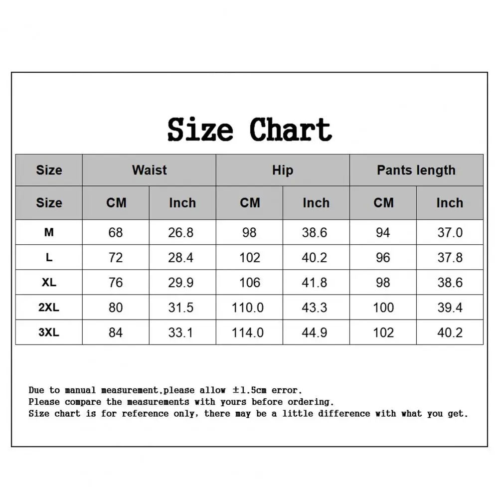 

Pants Double Pockets Breathable Polyester Men Joggers Track Trousers for Running