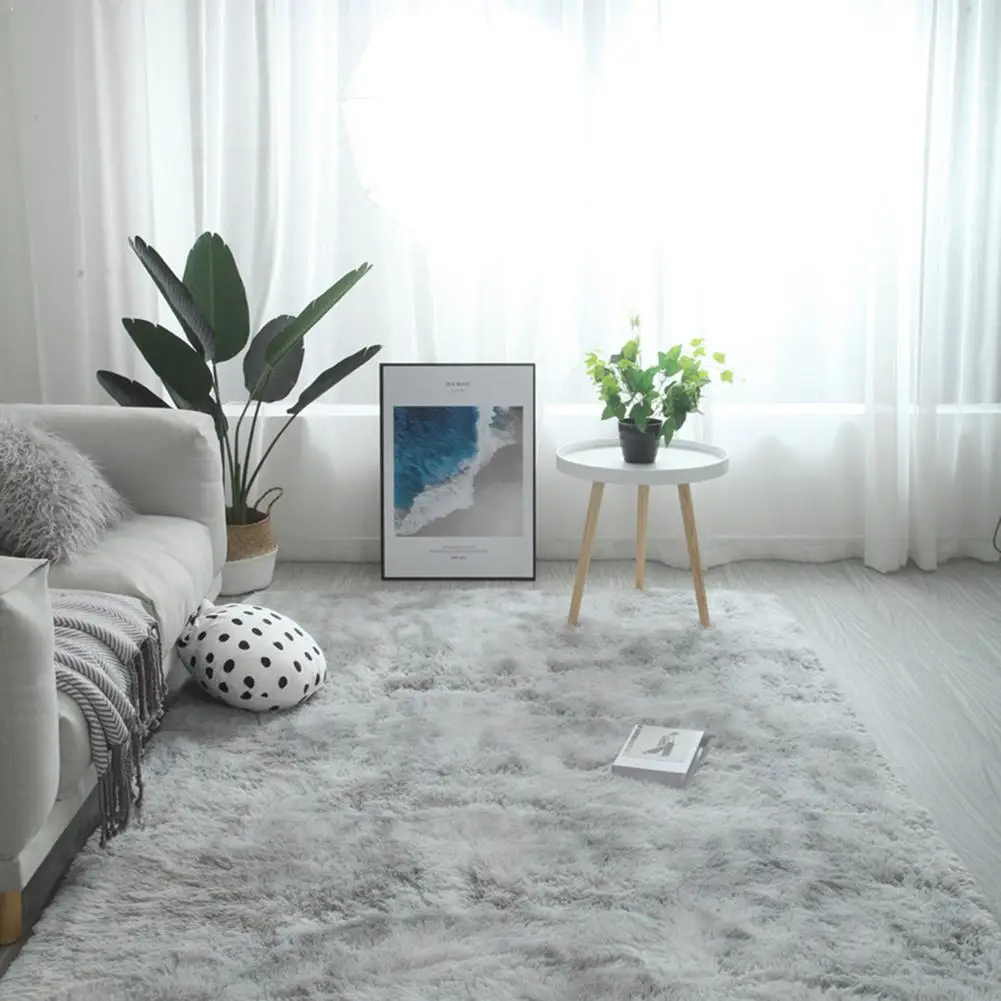 

Нескользящий коврик для пола 40*60 см, серый ковер, окрашенный в завязку, плюшевый ковер для комнаты, впитывающий ковер для гостиной, мягкий ко...