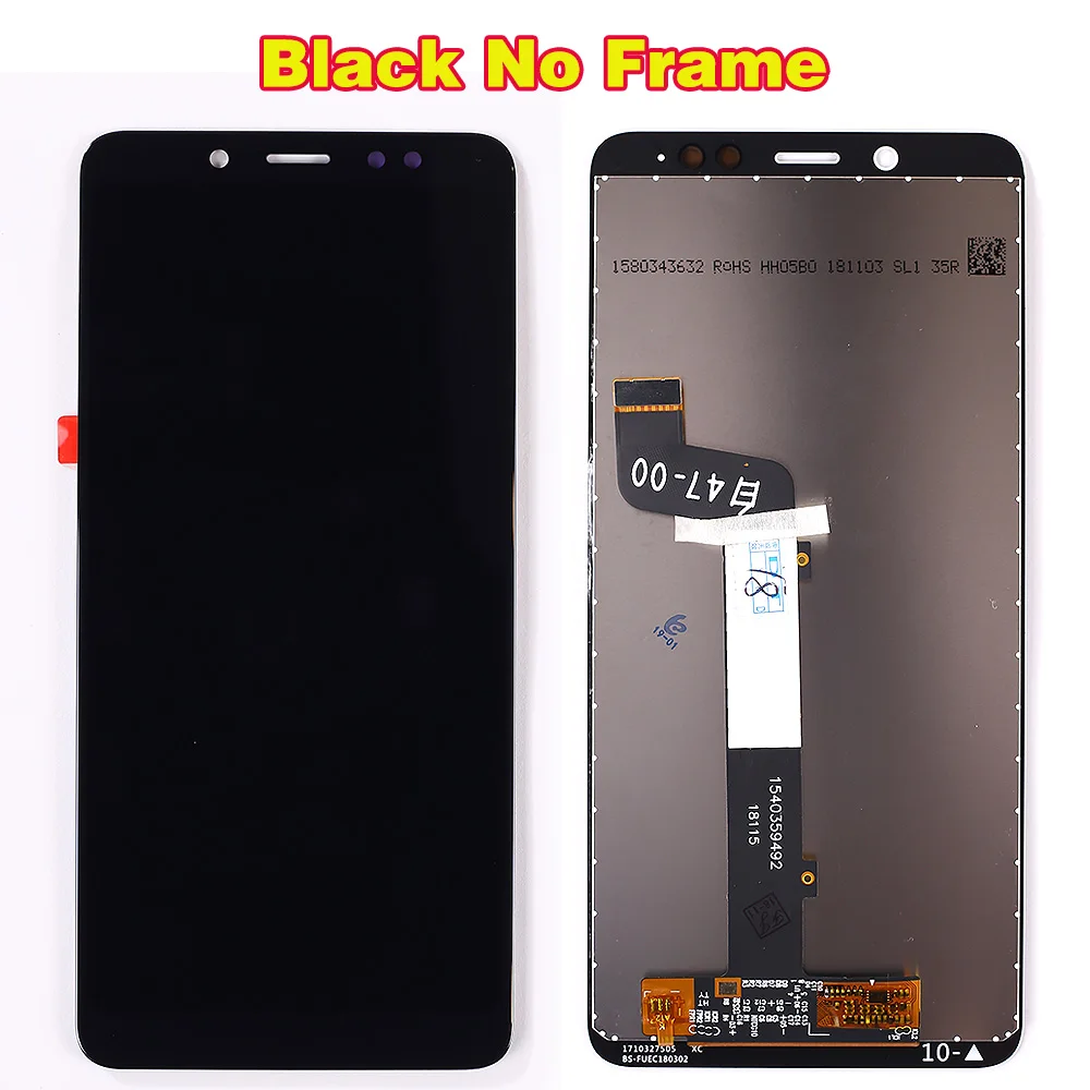 Black without Frame Vancca 5,99 дюймов ЖК-экран для Xiaomi Redmi note 5/Note 5 pro черный дигитайзер в сборе дисплей рамка с 10 точечным сенсорным экраном - Цвет: Black without Frame