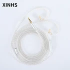 Кабель для наушников MMCX0,78 мм, 4 жилы, витые, посеребренные, медные