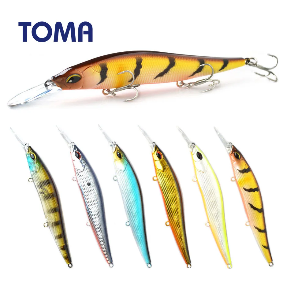 Воблер TOMA приманка для рыбной ловли гольян кренкбейт 110 мм 15 г подвесная