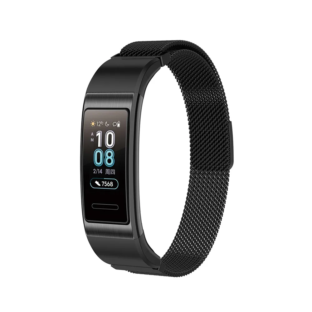 Миланская Магнитная Петля наручный ремешок для huawei Band 3 Band3 Pro TER-B09 TER-B29 сменный ремешок для часов браслет