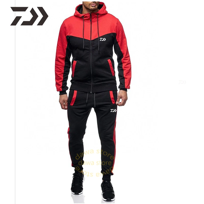 Одежда Daiwa рыболовный костюм Мужская Лоскутная одежда на молнии для рыбалки