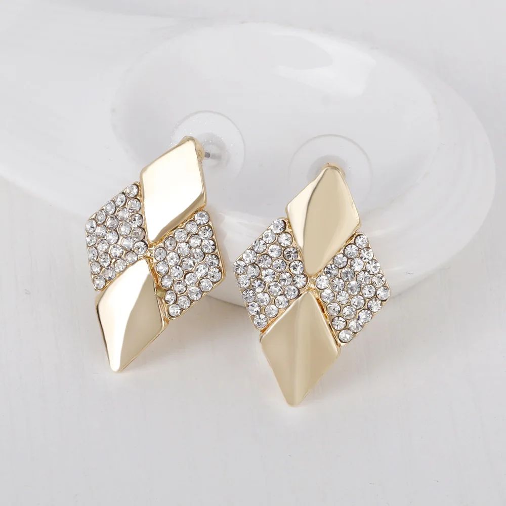 

Sell like hot cakes necklace suit creative new luxury two-piece set auger earrings necklace