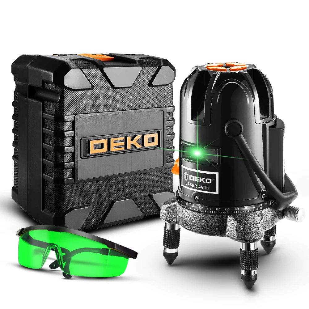 DEKO LL58G BMC box 5 Line 6 Points зеленый лазерный уровень самонивелирующийся горизонтальный