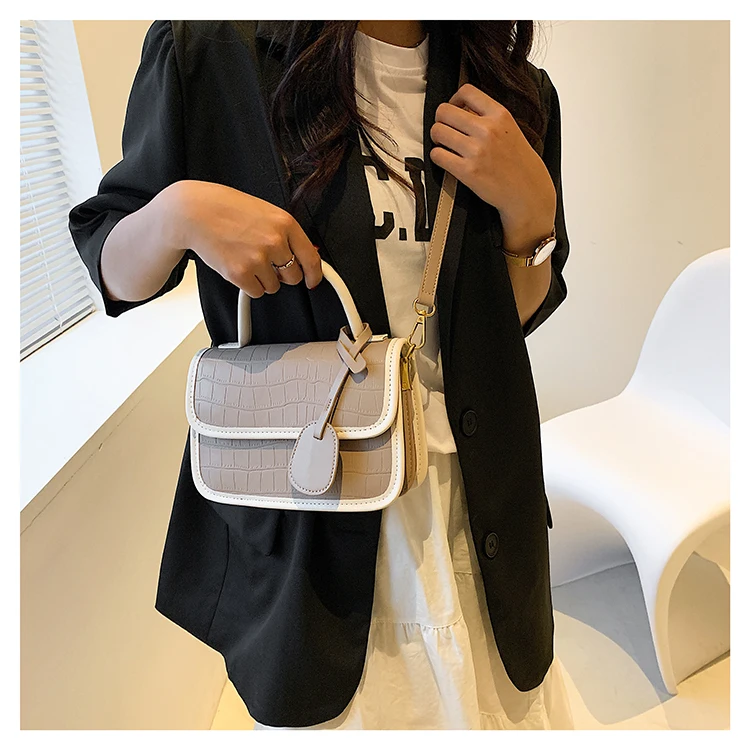 

New Fashion For Summer 2021.One Shoulder Armpit Bag For Ladies.Stone Grain. Vintage Trend.