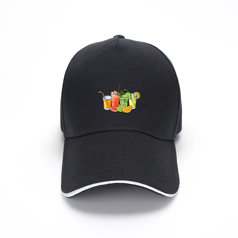 

Fashion Fruit Juice Cocktail Baseball Cap Duck Hat Cap Outdoor Sport Spring And Summer Adjustable Men Women Caps Hip Hop Hats