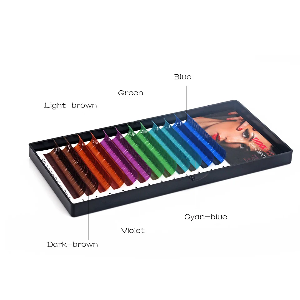 Ресницы THINKSHOW индивидуальные для наращивания натуральные и мягкие толщина 0 07 мм |