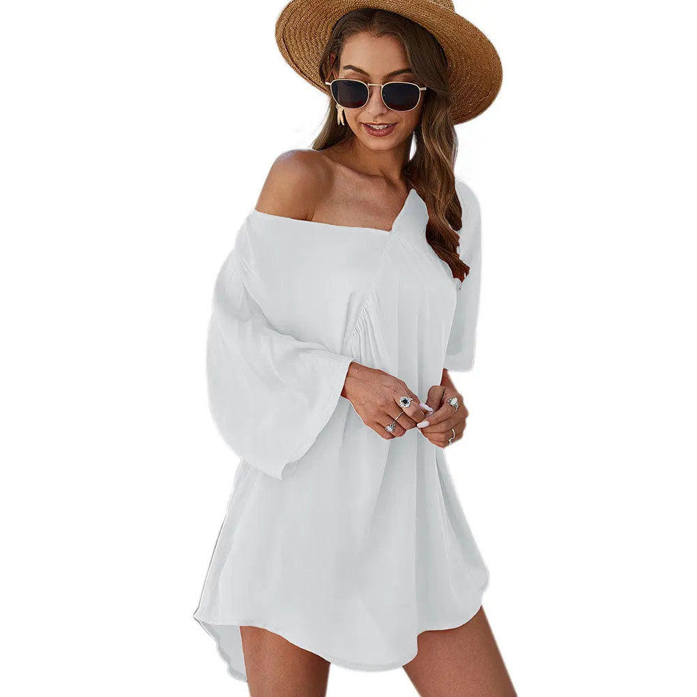 Женское прозрачное пляжное платье в стиле бохо Пляжная накидка купальник с